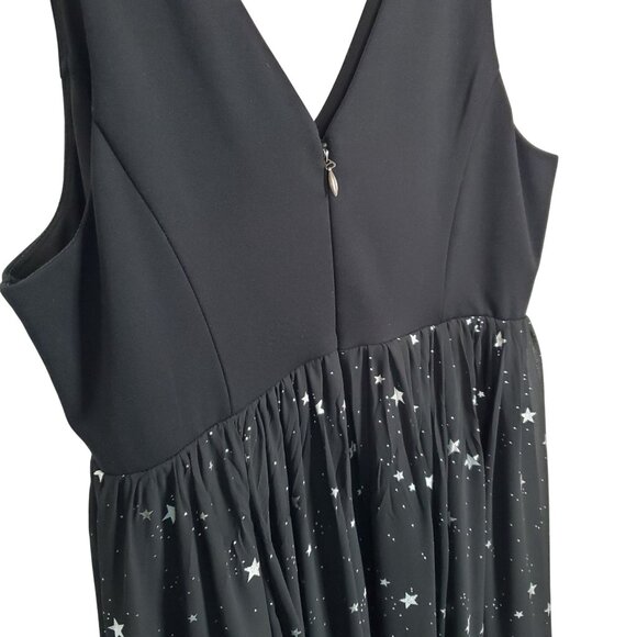 Torrid Size 20 Dress Long Midi Starry Chiffon Dark Princess Fairy Whimsigoth - Picture 10 of 10